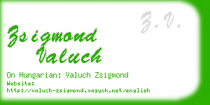 zsigmond valuch business card